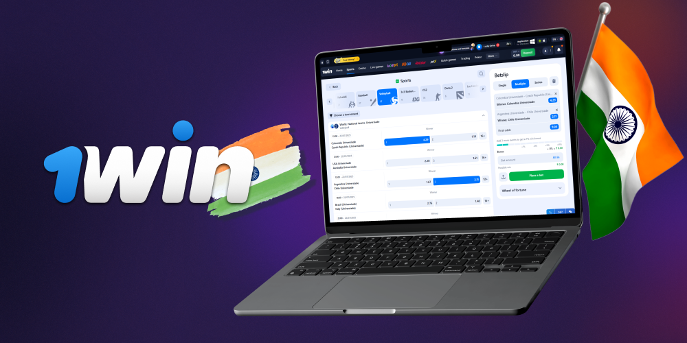 Place volleyball bets at 1win in India